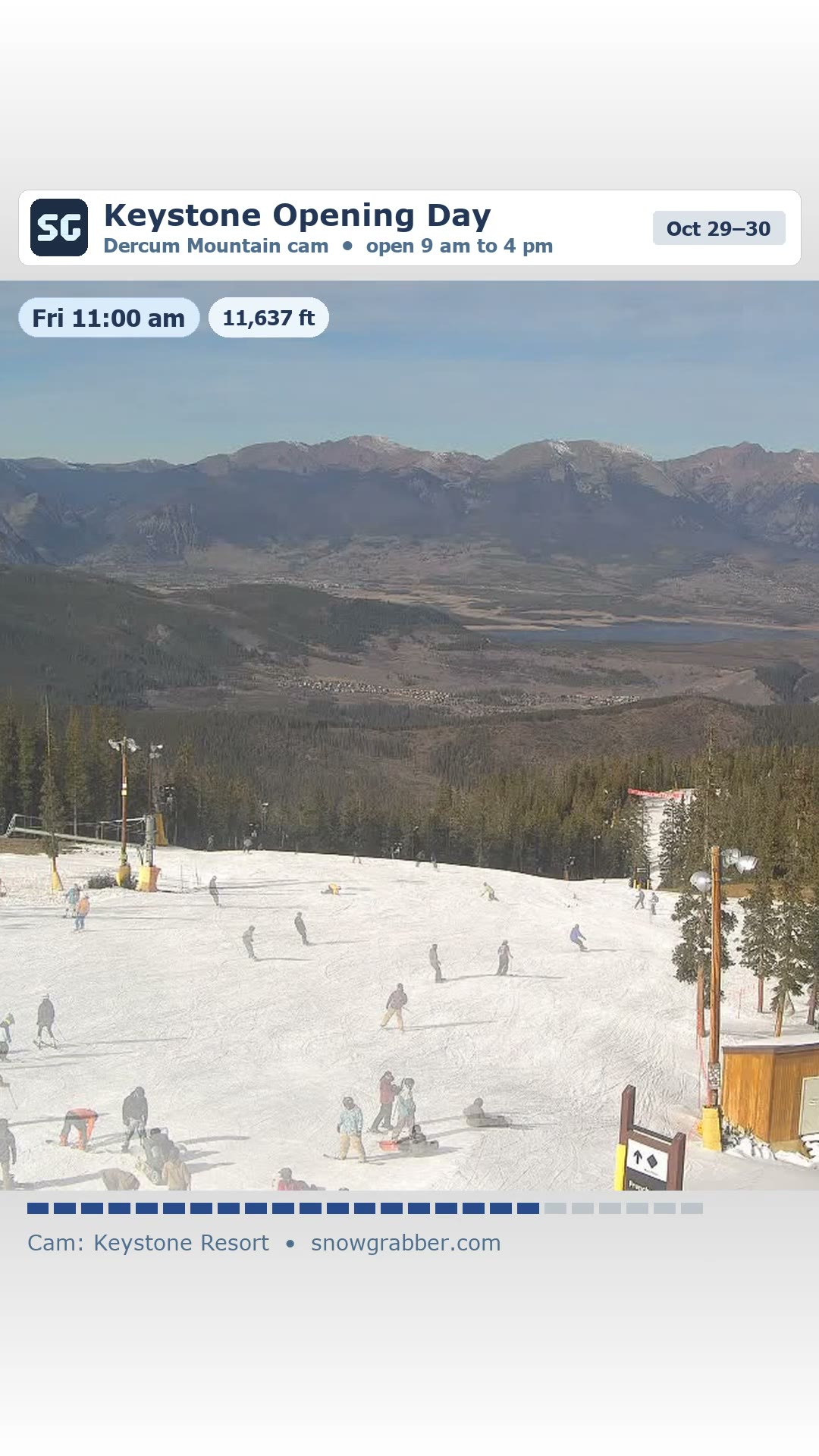 Opening day at Keystone