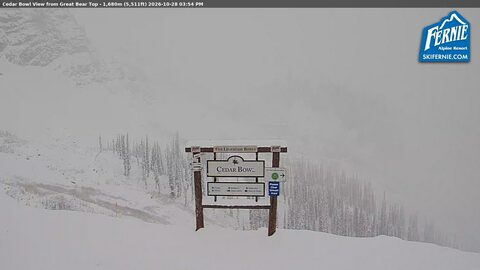 Fernie Cedar Bowl webcam