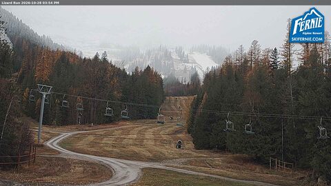 Fernie Lizard Run webcam