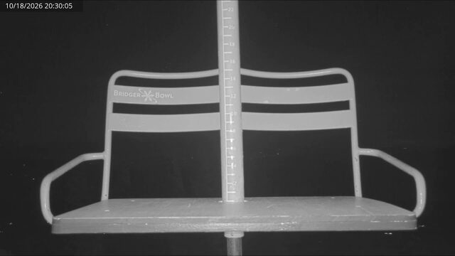 Bridger Bowl Red Chair Snow Stake webcam