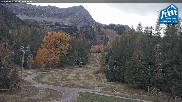 Fernie Lizard Run webcam
