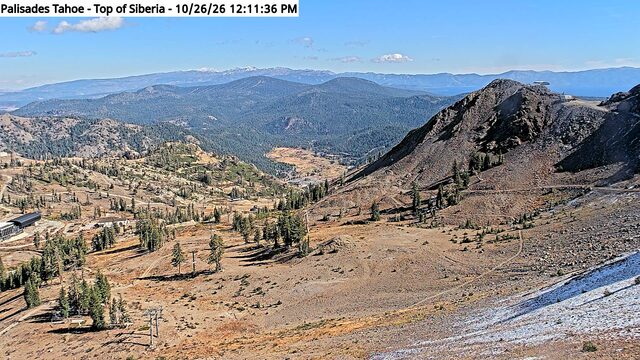 Palisades Tahoe Top of Siberia webcam