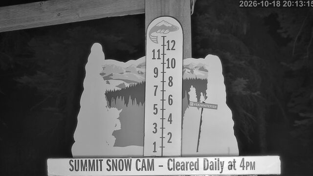 Whitefish Storm Cam Snow Stake webcam