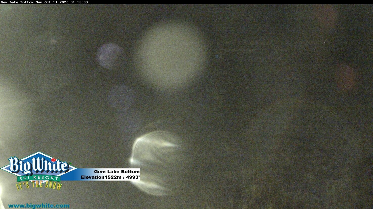 Big White Gem Lake Bottom webcam