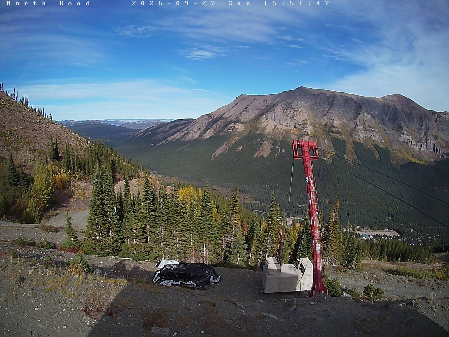 Castle Mountain North Road webcam
