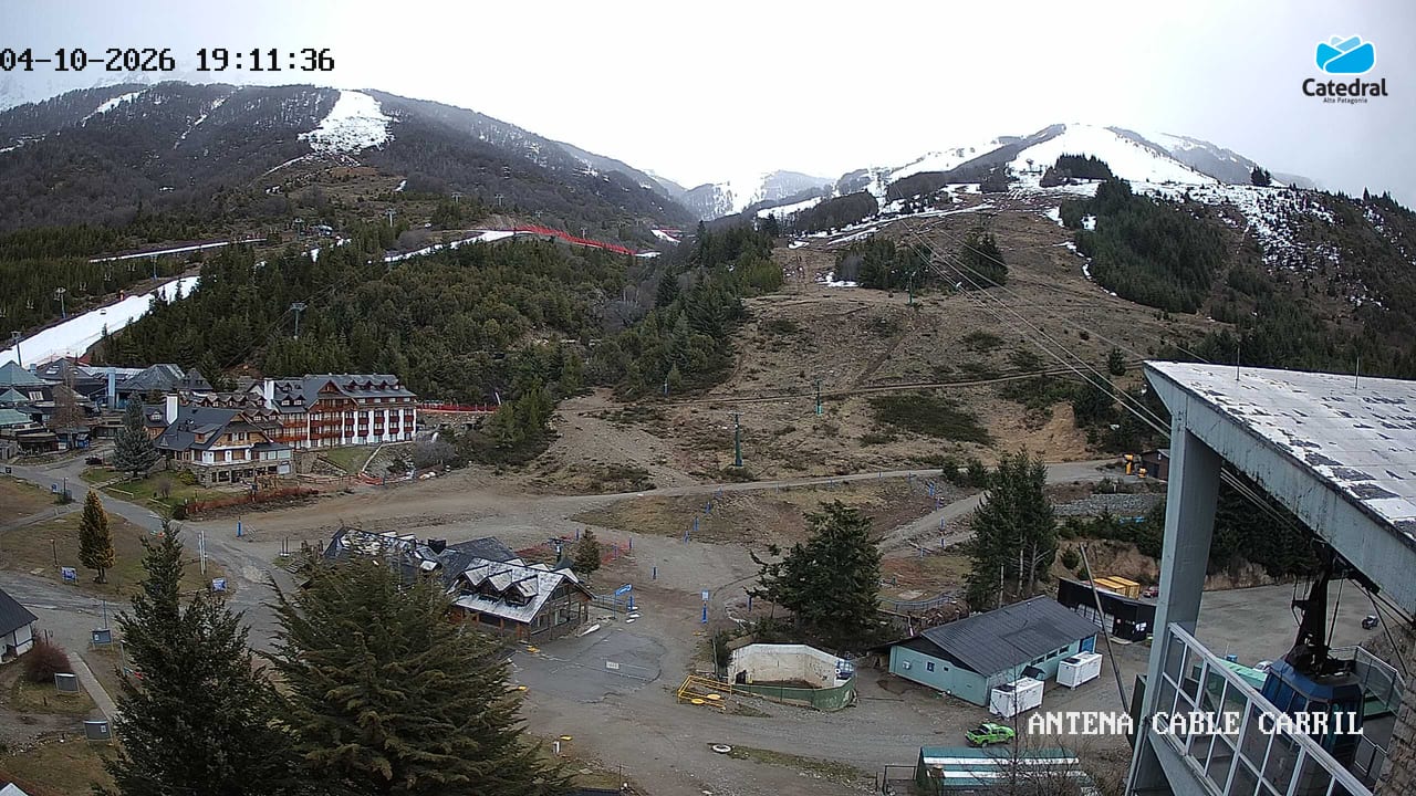 Cerro Catedral Cable Carril Inferior webcam