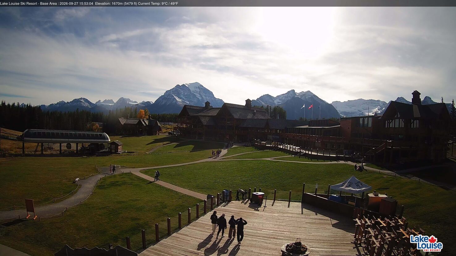 Lake Louise Base Area webcam