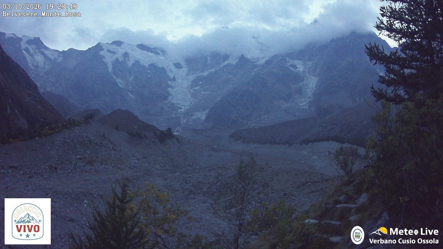 Macugnaga Belvedere Glacier webcam