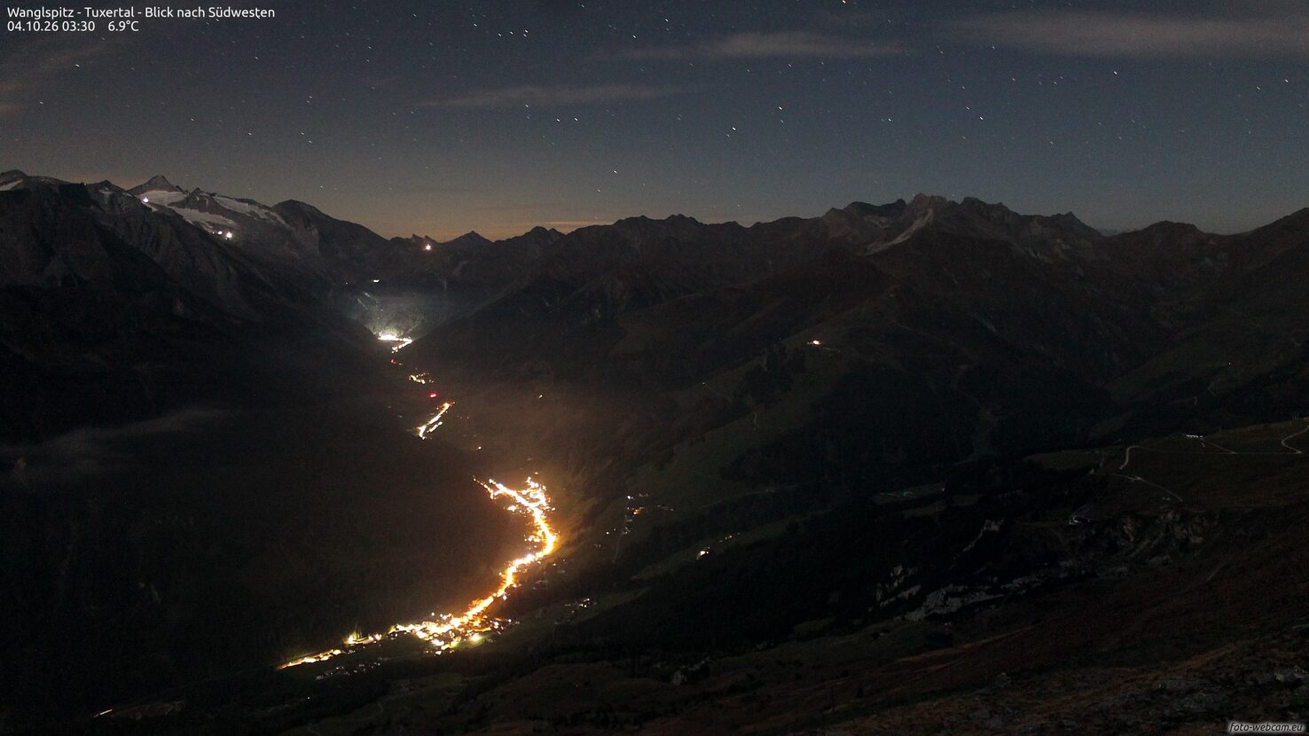 Mayrhofen Top of 150er Tux webcam