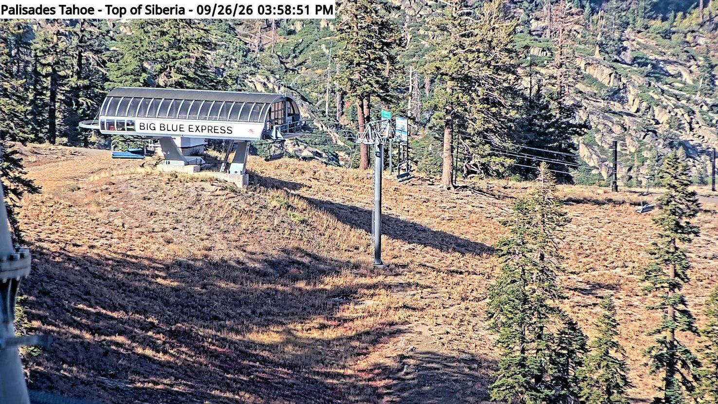 Palisades Tahoe Top of Siberia webcam