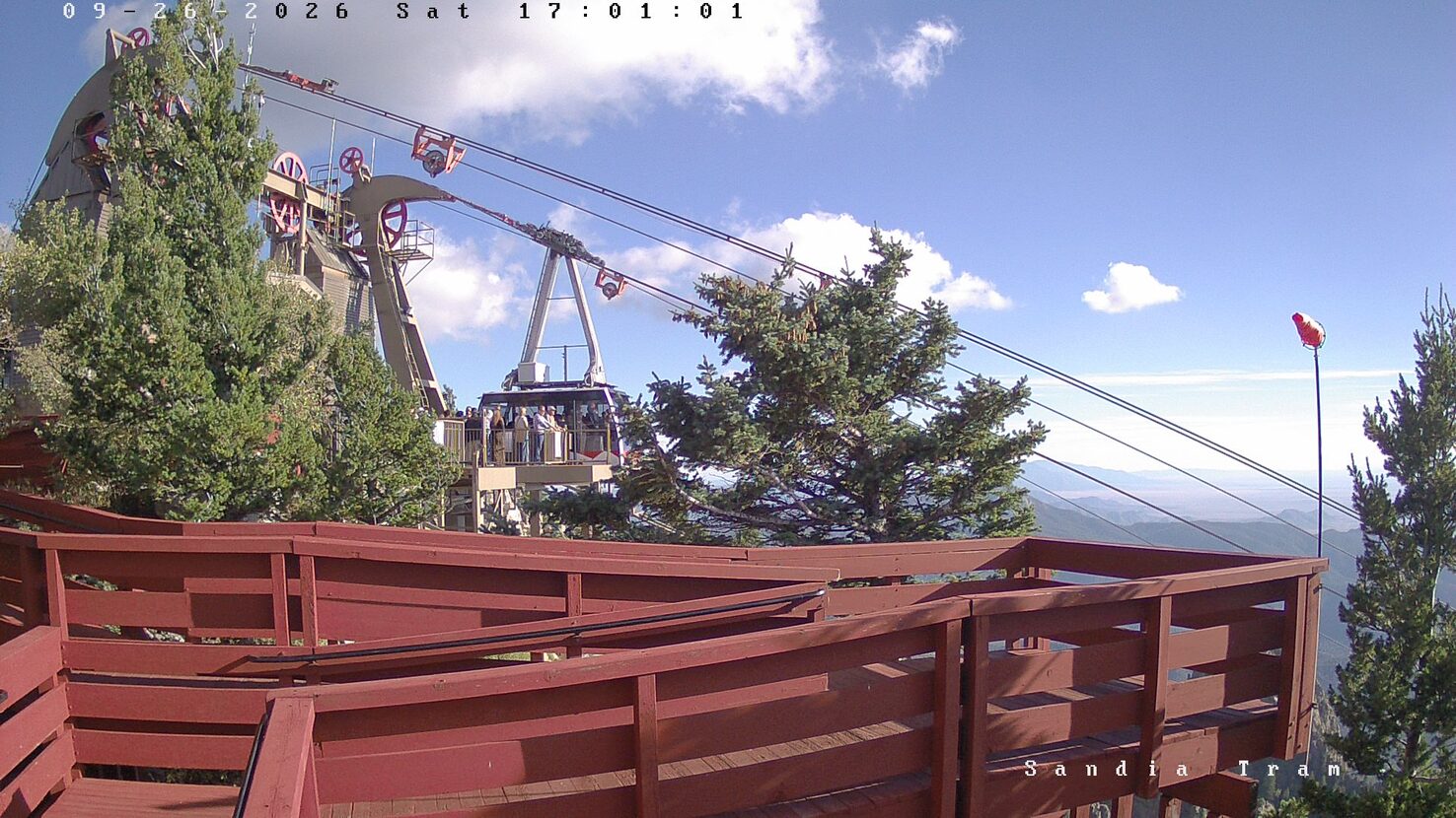Sandia Tram Top webcam