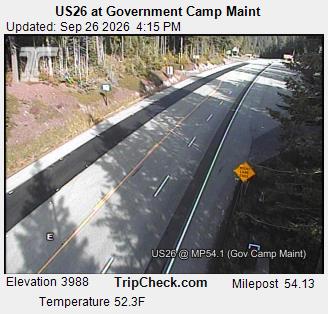 Timberline US26 East Bound webcam