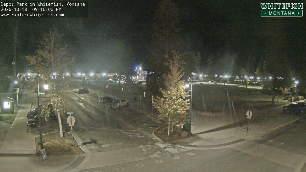 Whitefish Depot Park webcam
