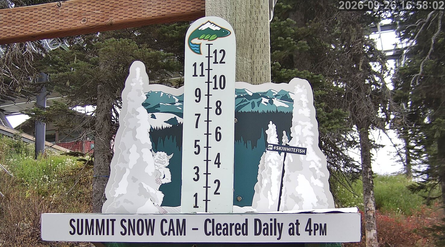Whitefish Storm Cam Snow Stake webcam